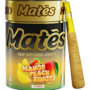 Mango Peach Rings Muha Meds Mates Keif Infused THCA Joints 3G